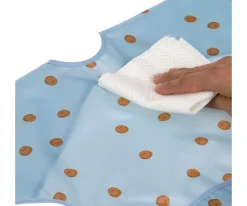 2 Baberos con Mangas Happy Smile Blue