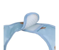 2 Baberos Impermeables Happy Smile Blue