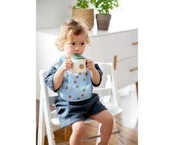 2 Baberos Impermeables Happy Smile Blue