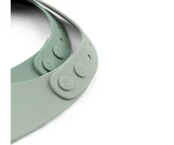 2 Baberos Silicona Croco Verde