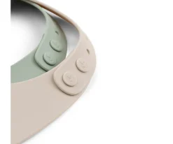 2 Baberos Silicona Lalee Sand/Verde