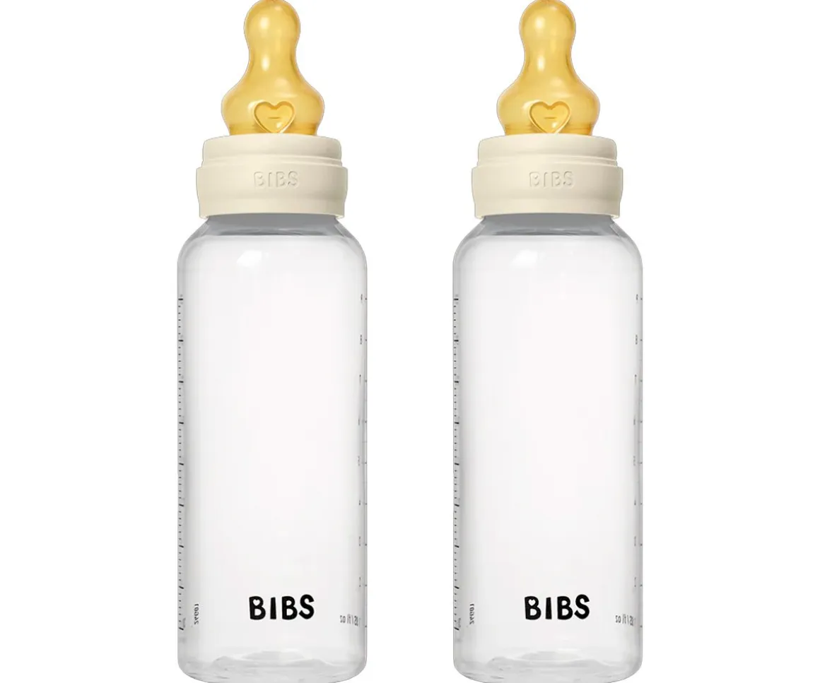 2 Biberones Plástico BIBS Látex Ivory 270 ml