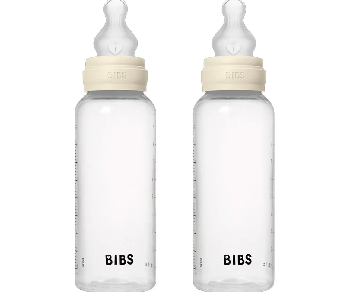 2 Biberones Plástico BIBS Silicona Ivory 270 ml
