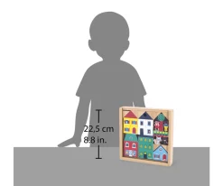 36 Bloques de Madera Ciudad Cross Roads