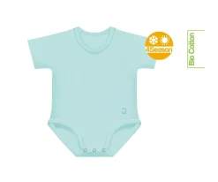2 Body Bebé (0-36meses) Manga Corta 4 Season Aqua Green