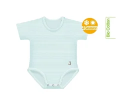 2 Body Bebé (0-36meses) Manga Corta 4 Season Aqua Green