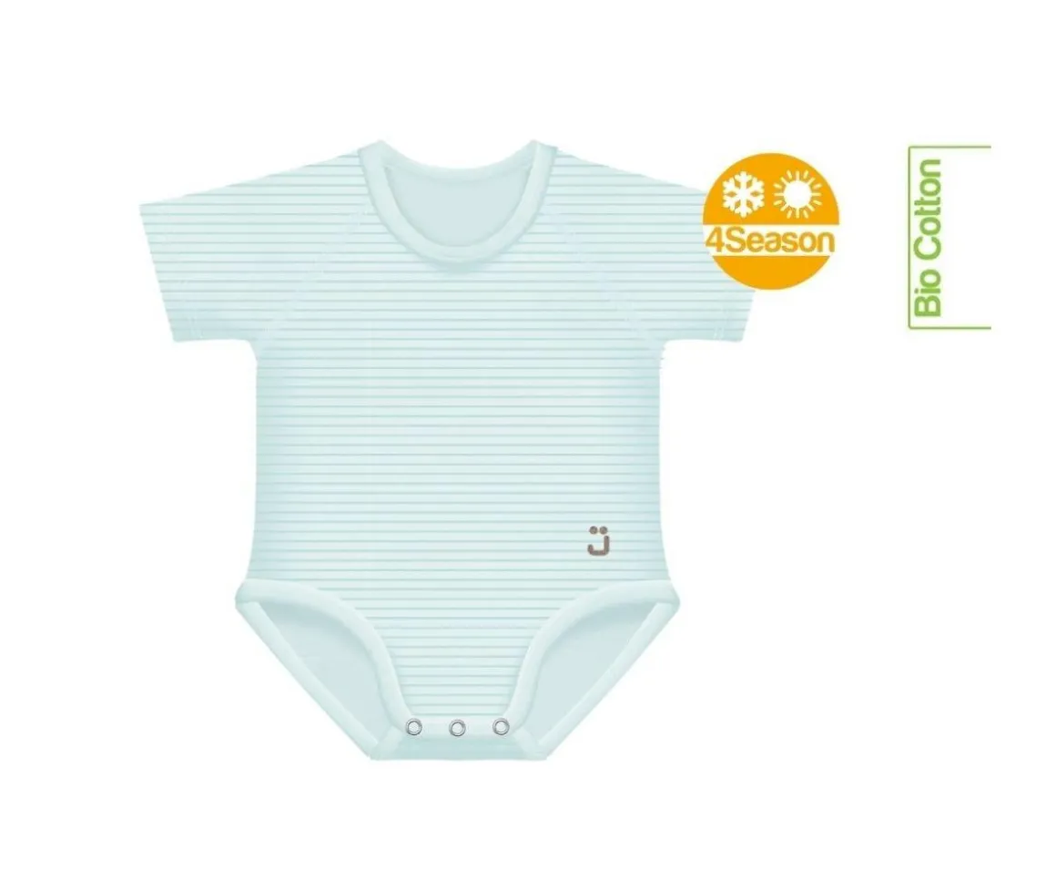 2 Body Bebé (0-36meses) Manga Corta 4 Season Aqua Green