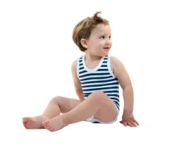 2 Body Bebé (0-36meses) Sin Manga Summer Blue