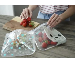 4 Bolsas Reutilizables Bulldog + Shark