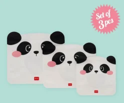 3 Bolsas Reutilizables para Snacks Panda