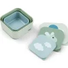 3 Cajitas Almuerzo Happy Clouds Green