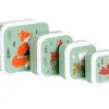 4 Cajitas Almuerzo y Snacks Forest Friends
