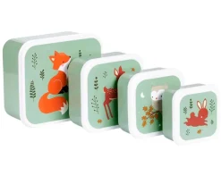 4 Cajitas Almuerzo y Snacks Forest Friends