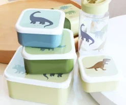 4 Cajitas Almuerzo y Snacks Dinosaurios