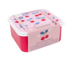 4 Cajitas Almuerzo y Snacks Cherries