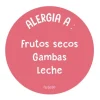 1 Chapa Alergia Coral Personalizada