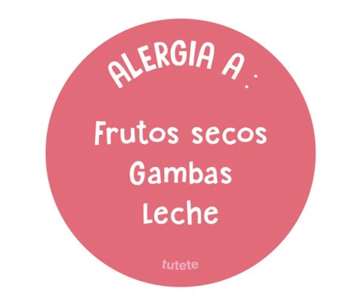 1 Chapa Alergia Coral Personalizada