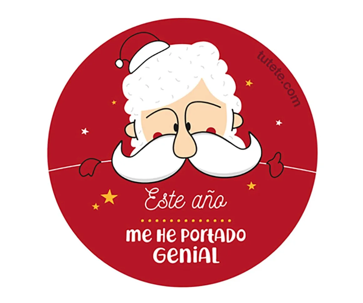 1 Chapa Papá Noel: Me he portado genial