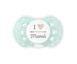 1 Chupete Personalizado LOVI Corazón Verde