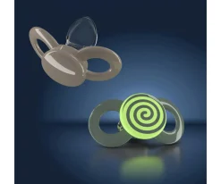 2 Chupetes Anatómicos Day & Night Pink Pink Heart