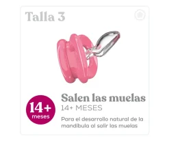 2 Chupetes Anatómicos Day & Night Pink Garnet Heart