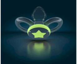 2 Chupetes Anatómicos Day & Night Azul y azul con estrella