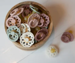 2 Chupetes BIBS Boheme Dark Oak/Blush