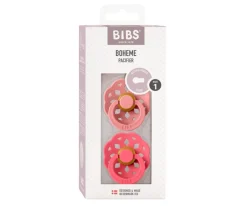 2 Chupetes BIBS Boheme Dusty Pink/Coral