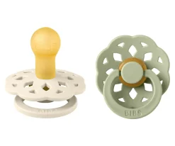 2 Chupetes BIBS Boheme Ivory/Sage