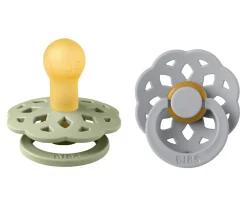 2 Chupetes BIBS Boheme Sage/Cloud