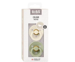 2 Chupetes BIBS Colour Anatómica Ivory/Sage