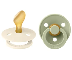 2 Chupetes BIBS Colour Anatómica Ivory/Sage