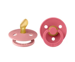 2 Chupetes BIBS Colour Anatómica Dusty Pink/Coral
