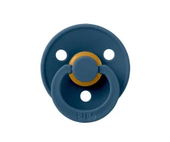 2 Chupetes BIBS Colour Round Dusty Blue/Steel Blue