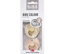 2 Chupetes BIBS Colour Round Blush/Ivory