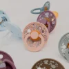 2 Chupetes BIBS Colour Round Liberty Capel Blush Mix