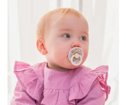 2 Chupetes BIBS Colour Round Liberty Eloise Blush Mix