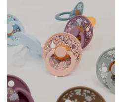 2 Chupetes BIBS Colour Round Liberty Eloise Blush Mix