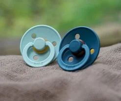 2 Chupetes BIBS Colour Round Nordic Mint/Forest Lake