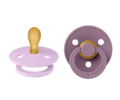 2 Chupetes BIBS Colour Simétrica Violeta Sky/Mauve