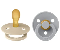 2 Chupetes BIBS Colour Simétrica Vanilla/Cloud