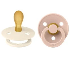 2 Chupetes BIBS Colour Simétrica Ivory/Blush