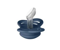 2 Chupetes BIBS Couture Cloud/Steel Blue Silicona