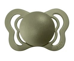 2 Chupetes BIBS Couture Vanilla/Olive Silicona