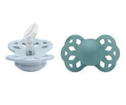 2 Chupetes BIBS Infinity Anatómica Baby Blue/Island Sea
