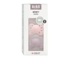 2 Chupetes BIBS Infinity Simétrica Ivory/Blossom