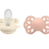 2 Chupetes BIBS Infinity Simétrica Ivory/Blush