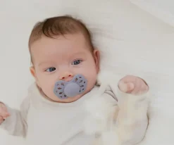 2 Chupetes BIBS Infinity Simétrica Ivory/Blush