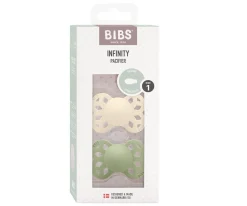 2 Chupetes BIBS Infinity Simétrica Ivory/Sage