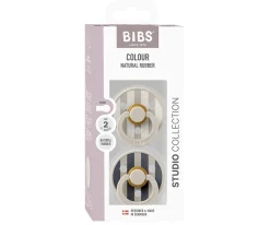 2 Chupetes BIBS Studio Colour Round Block Sand Mix